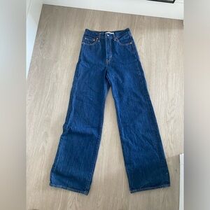 Levi’s Ribcage Wide leg Dark Wash Denim